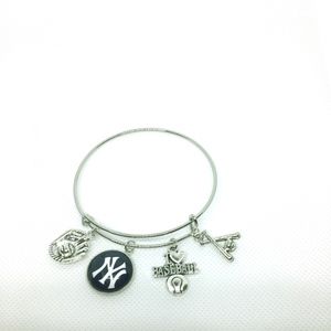 New York Yankees Baseball Charm Bracelet